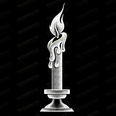 Свеча на памятник гравировка 92001