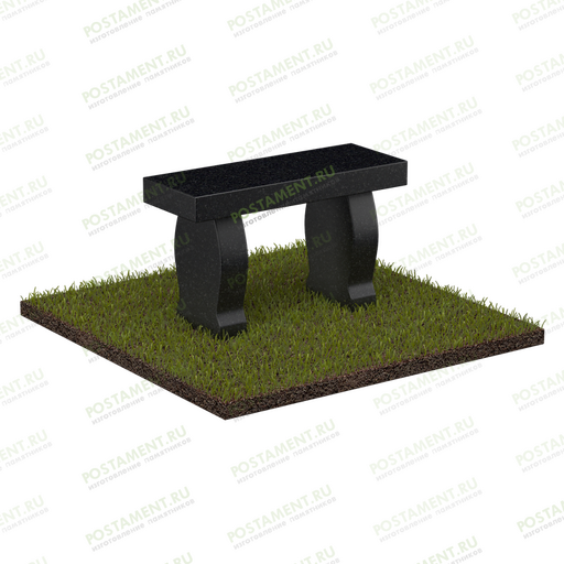 Скамья из гранита на могилу 51115