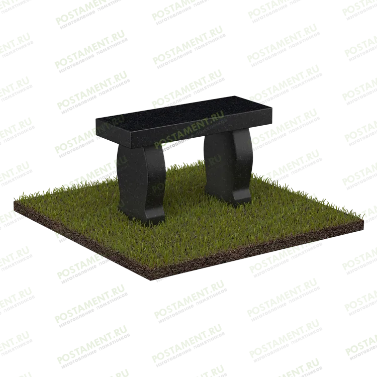 Скамья из гранита на могилу 51115