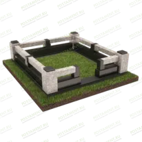 Цоколь комбинированный на могилу 22141