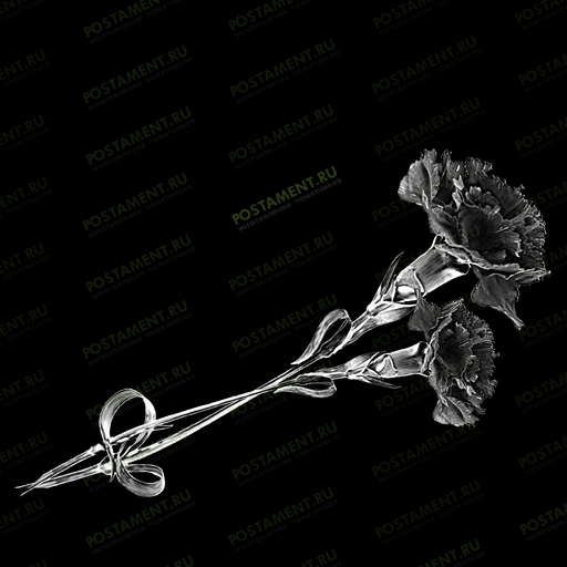 Гвоздики на памятник из гранита 91023