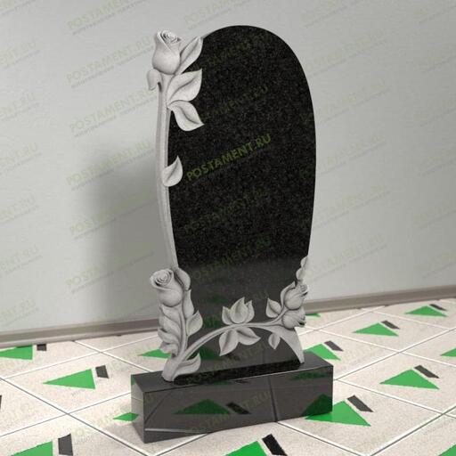 Памятник с цветами 12651