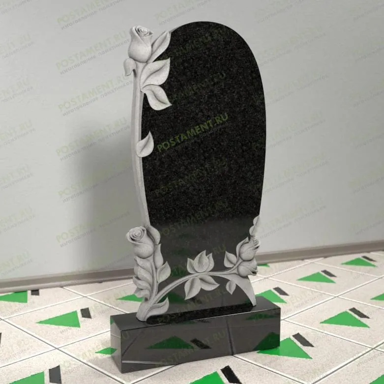 Памятник с цветами 12651