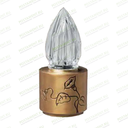 Лампадка бронзовая на памятник 82121