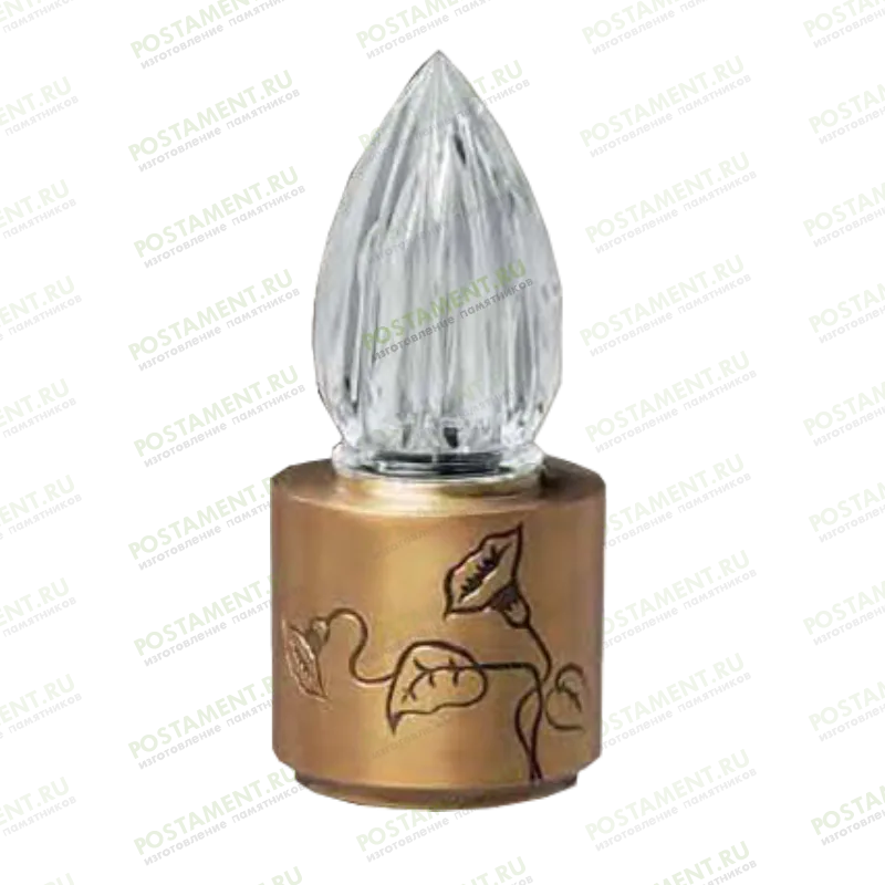 Лампадка бронзовая на памятник 82121