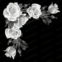 Виньетка с розами 96053