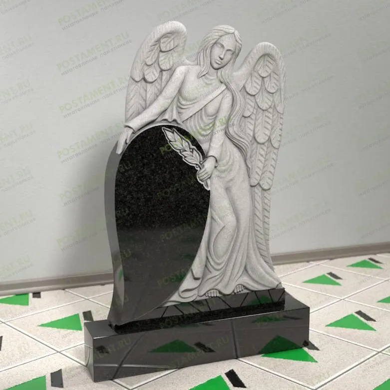 Памятник скорбящий ангел на могилу 14361