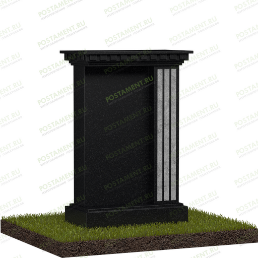 Памятник с карнизом и пилястрой 