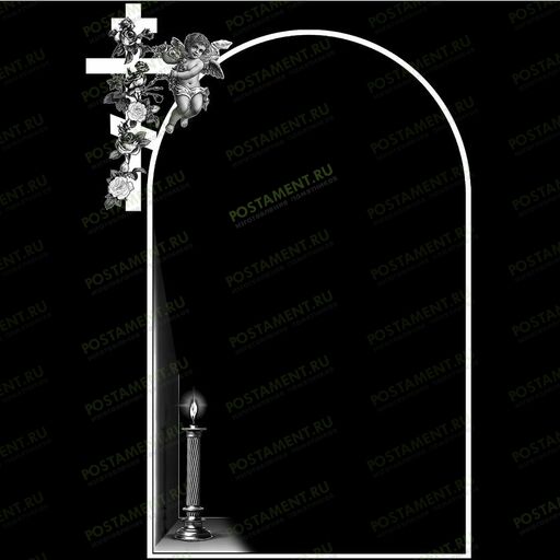 Рамка на памятник гравировка 91257