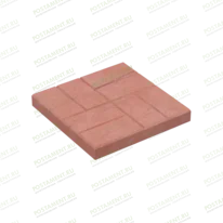 Плитка тротуарная 60101, название 8 кирпичей красная, размер 40×40×5