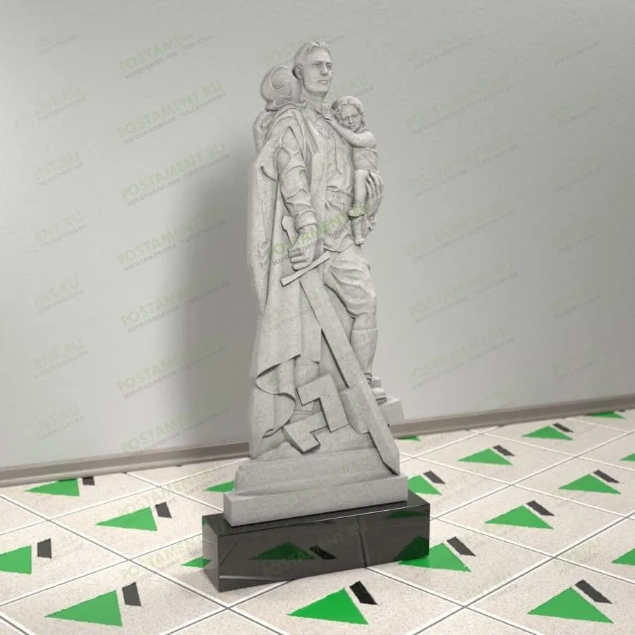 Скульптура военного на могилу 13127