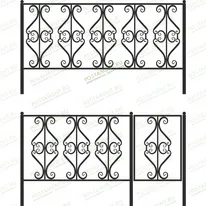 Ограда высокая 33014
