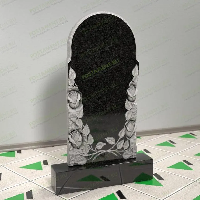 Памятник с цветами 12644