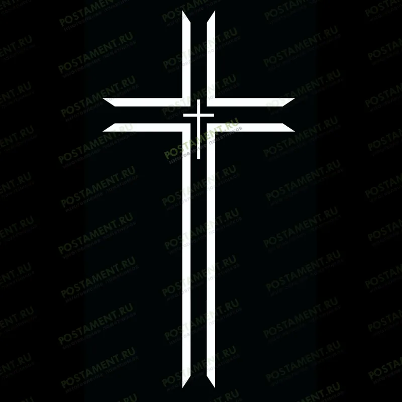образец креста четырехконечного на памятник 93055