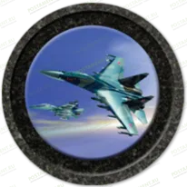 Значок с истребителем на памятник 91946