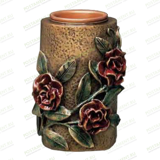 Вазочка бронзовая на памятник 82133