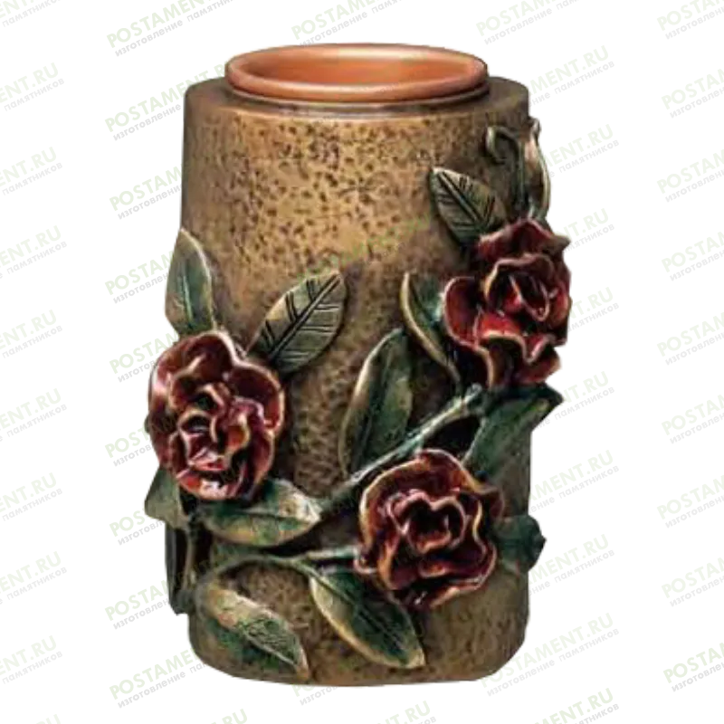 Вазочка бронзовая на памятник 82133