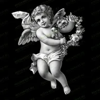 Ангелок с цветами 94014