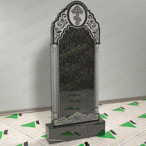 Памятник резной православный с узорами