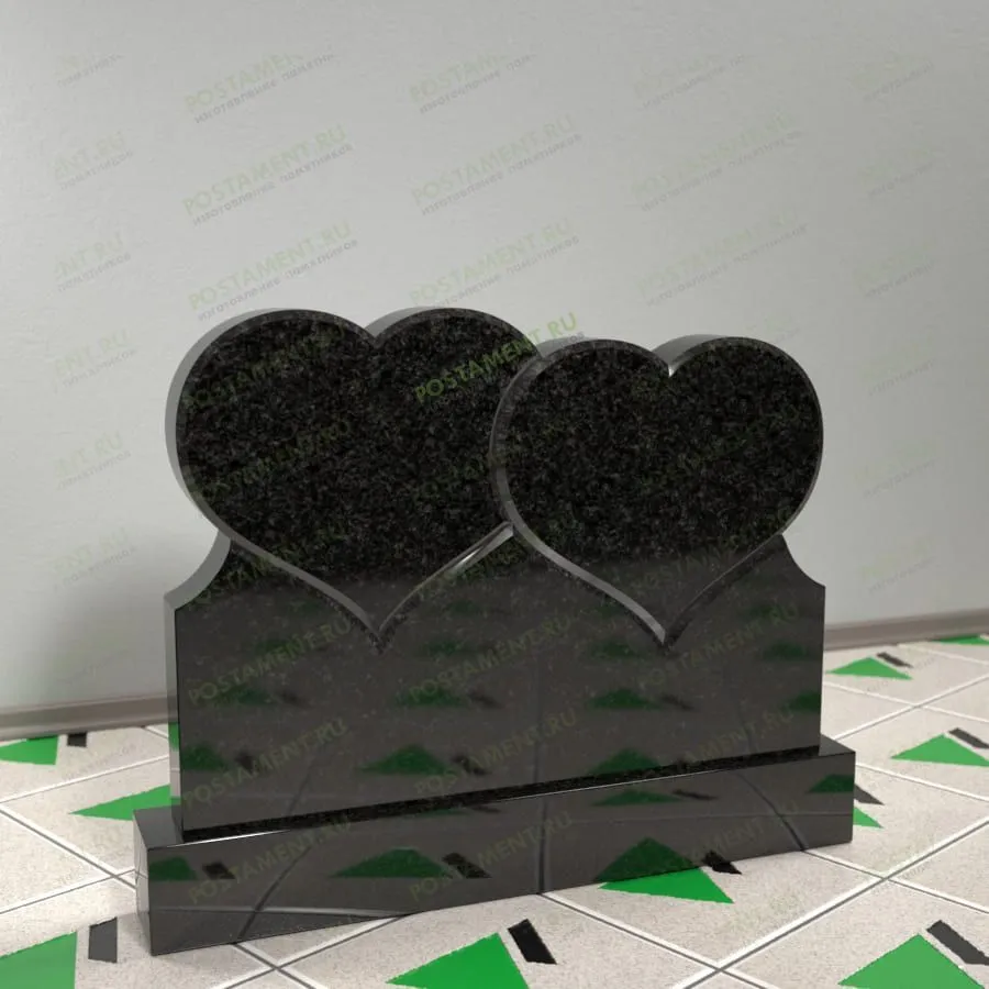Памятник с двумя сердцами 16309