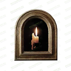 Свеча из керамики на памятник 91988