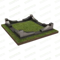 Цоколь на могилу уголками 22118