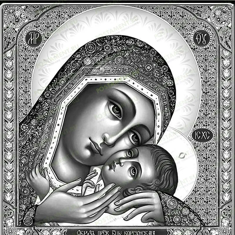 Икона Богоматерь на памятнике 98041