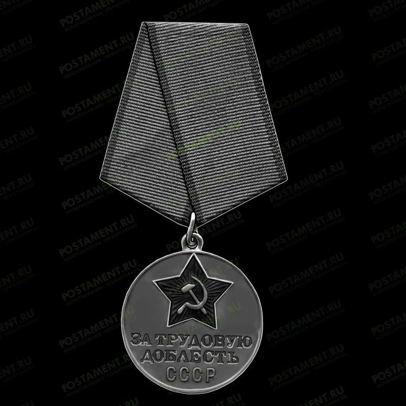 За трудовую доблесть медаль 91580
