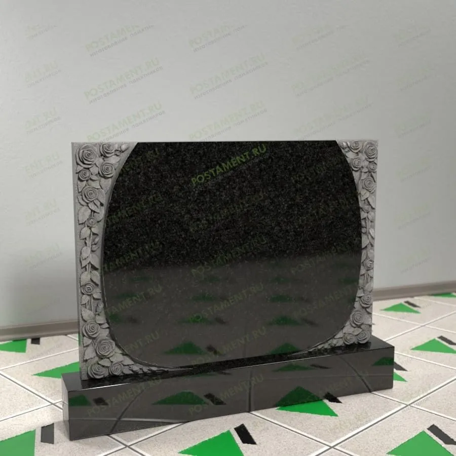 Памятник с розами 17685