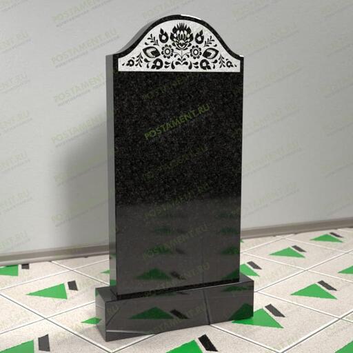 Памятник c цветами-орнаментом 10210