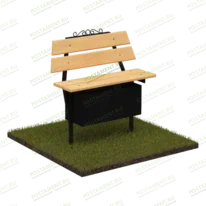 Лавка деревянная 50105 для оформления могилы