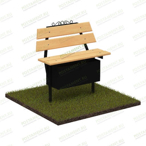 Лавочка с ящиком на могилу 50105