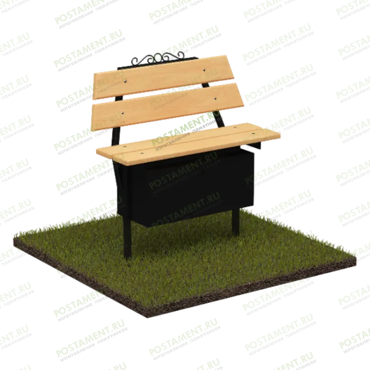 Лавочка с ящиком на могилу 50105