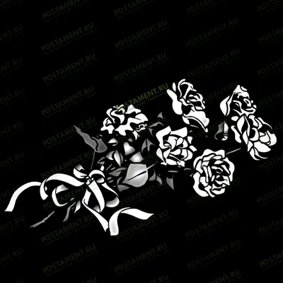 Картинка на памятник букет роз 91055