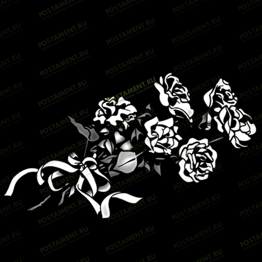 Картинка на памятник букет роз 91055