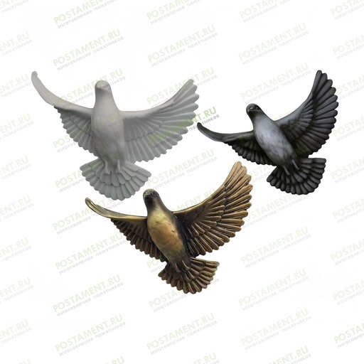 голубь на памятник белый акрил 82221
