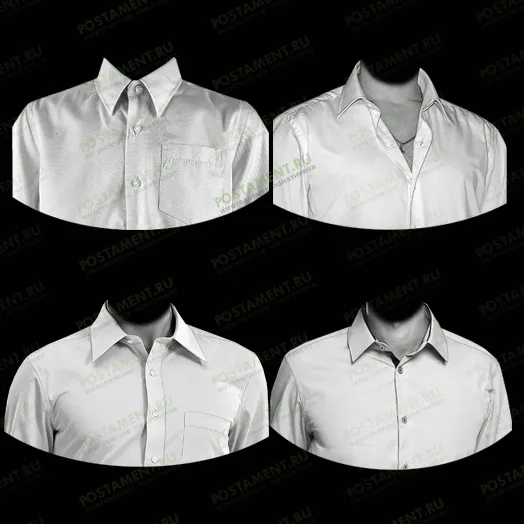 Мужские рубашки для гравировки на памятниках