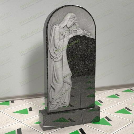 Памятник ангел с розами