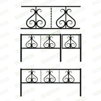 Ограда кованая 32016