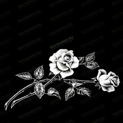 Лазерная гравировка роз 91011