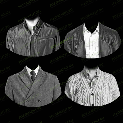 Мужская одежда на памятник