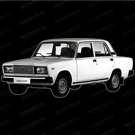 Жигули на памятник из гранита