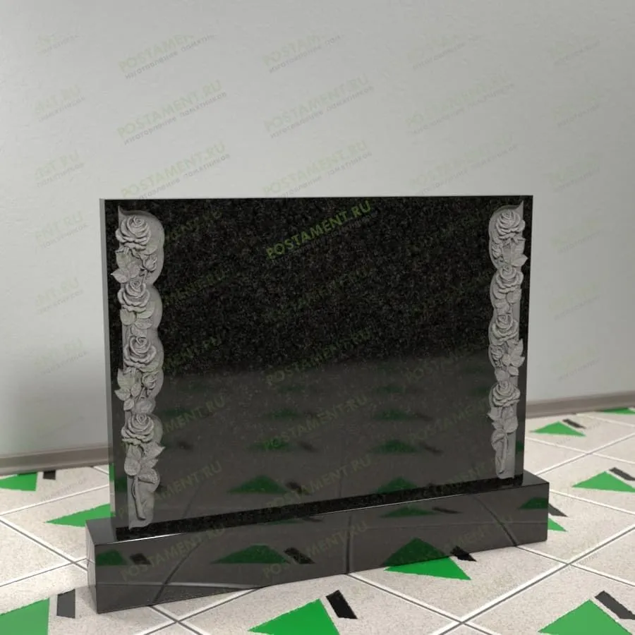 Памятник с розами 17681