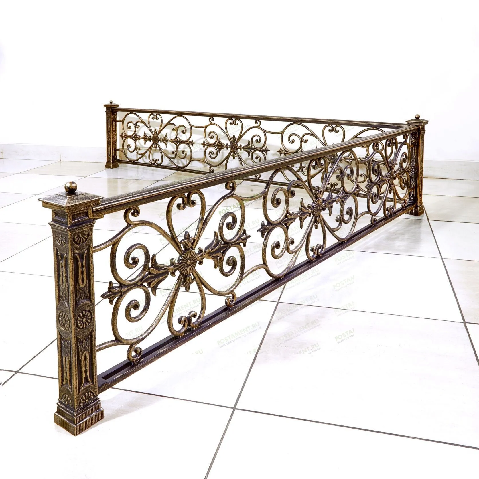 Ограда из чугуна на могилу 82926