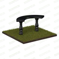 Скамейка из гранита 51120 для оформления могилы