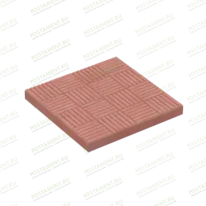 Плитка тротуарная 60108, название Паркет красная, размер 30×30×3