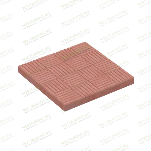 Красная плитка для благоустройства могилы 60108
