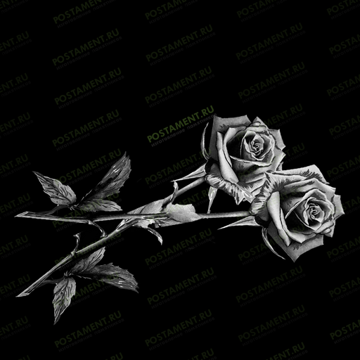 Розочки на надгробный памятник 91012