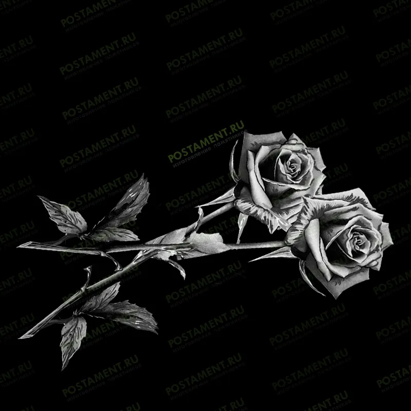 Розочки на надгробный памятник 91012