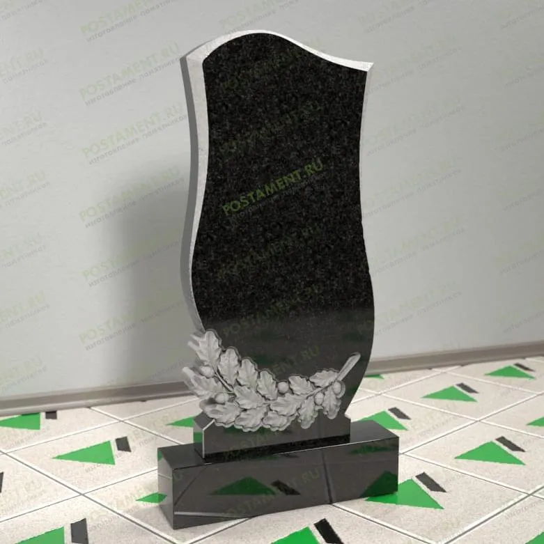 Памятник с дубовыми листьями 12507